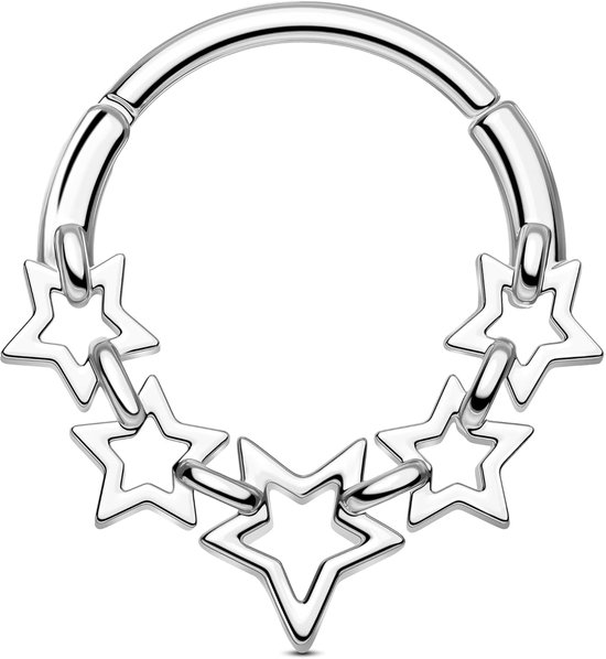 Star Helix Oorbel 16G Septum Ring Neus Hoops Kraakbeen Oorbel Rvs Conch Oorbellen Tragus Piercing Sieraden