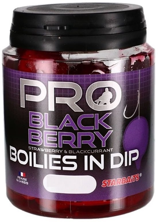 Starbaits Pro Boilies In Dip - 150g 20mm Black Berry