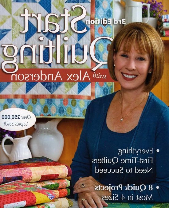 Start Quilting Boek - Quilting Gids - Beginnen met Quilten - 8 Snelle Projecten - 21.54 x 27.94 cm van Merkloos