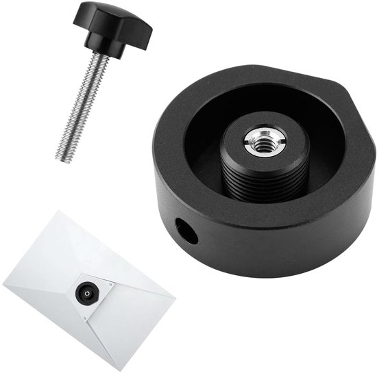 Statiefadapter voor Starlink Mini, statiefbevestigingsadapter van aluminiumlegering met beugelschroef. Te gebruiken met buisadapter met 1/4"-20 schroefdraad. Compatibel met Starlink. van Merkloos