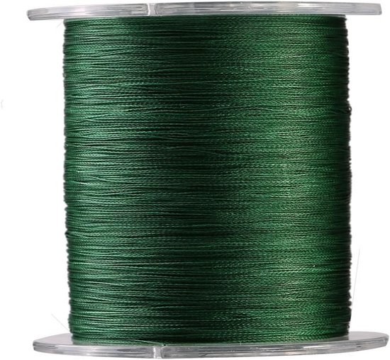 Sterke Gevlochten Vislijn 300m PE - 4 Strengen Multi-filament Visdraad Groen van Merkloos