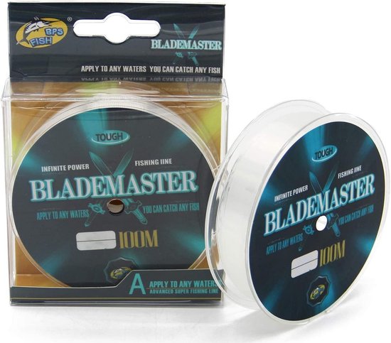 Sterke Nylon Vislijn Monofilament (0.35mm, 100m) Transparant Hoge Treksterkte van Merkloos