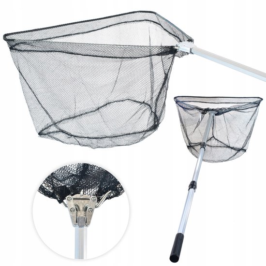 Sterke Telescoop Schepnet 50x50cm, 190cm Uitschuifbaar van Merkloos