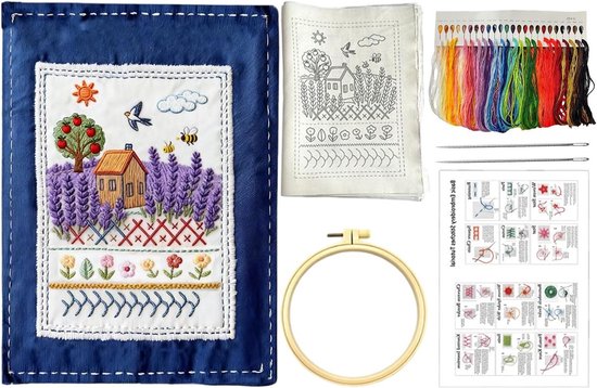 Stickboeken Borduurpatronen - Borduurboeken Motieven - Hobbyprojecten Maken - Meer Dan 90 Patronen - 22 x 16 x 2 cm van Merkloos