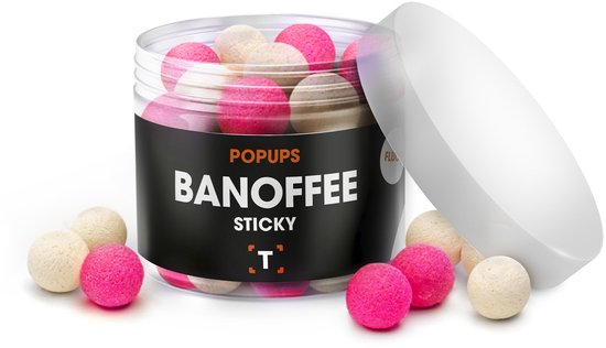 Sticky Banoffee Pop-ups - Pop up Boilies - Pop Ups Karper - Pop Ups Vissen| Boilie Popups| Karper Aas - Karper Vissen - Karper Voer - Karpervissen