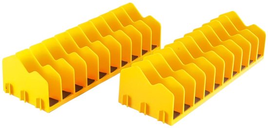 Store_7 - Tangenhouder - Gereedschapskistorganizer - Antislip rubberen basis - Geschikt voor 7,6 cm hoge lades - 10 tangen - Compact ontwerp van Merkloos