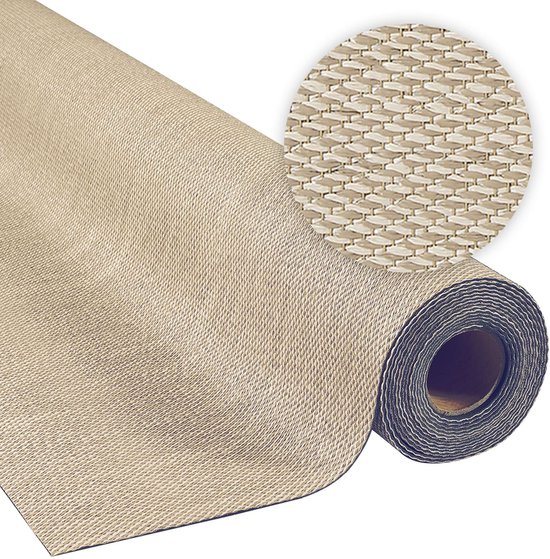 Storesdeco - Vinylvloer, kamerbreed tapijt, beige 200x300 cm