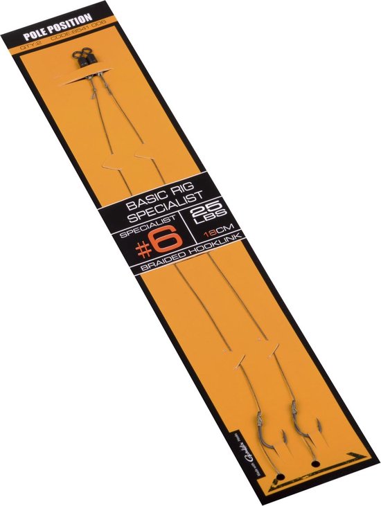 Strategy Pole Position Basic Rig Specialist 18cm - 25lb (2 pcs) - Maat : haak 8 van Strategy