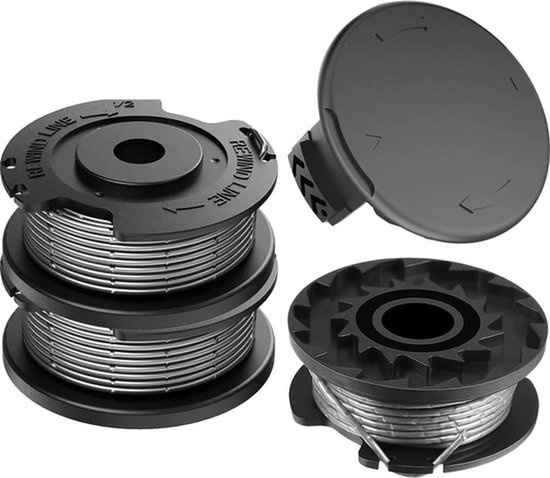 Strimmer spoel lijn, 3 STKS Φ1.65mm 4.9m String Trimmer Vervangende Spoel Lijn + geschikt voor F016F04557 Spoel Cover, Autofeed Nylon Spoelen geschikt voor Bosch ART 23 SL 26 SL Gras Trimmer