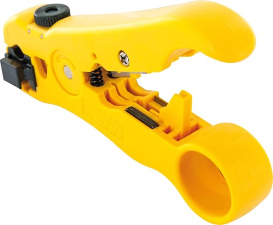 Stripper for Stripping Antenna Cable TV Cable Coaxial Cable Network Cable Ethernet Cable Integrated Cutting Blades Sturdy Handle - SCHWAIGER - 5187 van Merkloos