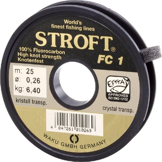 Stroft Fluorocarbon Nr. 1 0.28 mm 6.8kg van Stroft