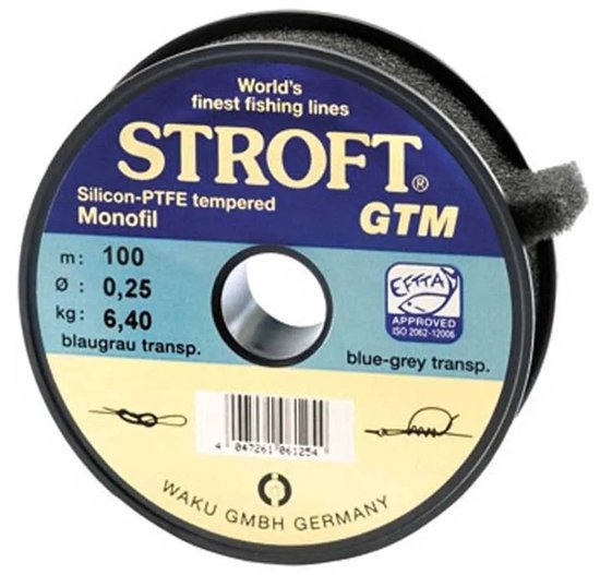Stroft Gtm 100 M Flurocarbon Transparant 0.400 mm van Merkloos