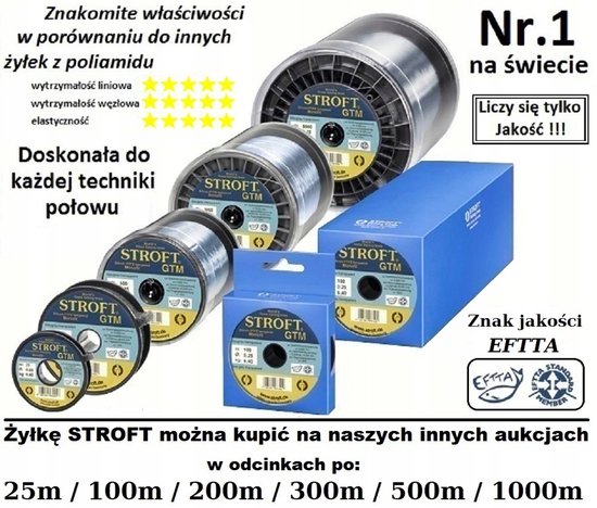 Stroft GTM Vislijn 0.17mm 200m 3.30kg - Topkwaliteit Visuitrusting van Merkloos