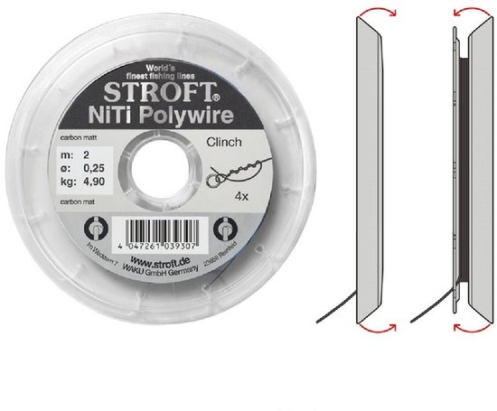 Stroft NiTi Polywire 2m 0,20mm 3.1kg van Merkloos