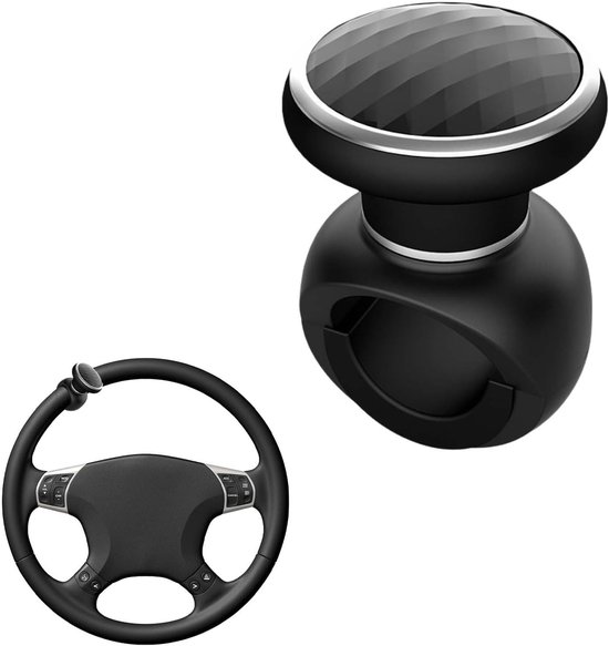 Stuurknop voor Stuurwiel, 50 mm Spinner voor Auto, Vrachtwagen, Tractor en Heftruck, Stuurhulp en Verbeterde Grip