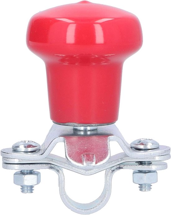 Stuurwiel Knop Spinner Bal voor Auto en Tractor - Metalen Spinner met Felrode Kleur, Eenvoudige Installatie en Universele Compatibiliteit van Merkloos