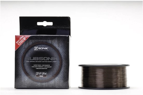 Subsonik Monofilament | 1200m 0.41mm Brown van Korda