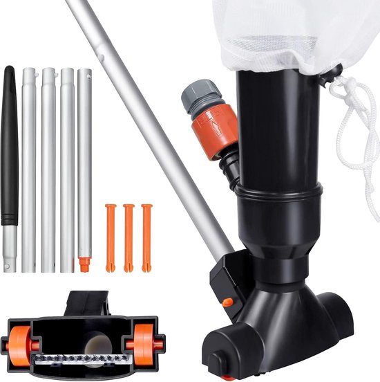 Suction Cups Pool Cleaning Set - Pool Floor Cleaning Set with 5 Hose Segments - Portable Mini Pool Vacuum Cleaner for Pools and Spas van Intex