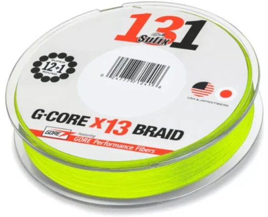 Sufix 131 0.128mm 120m neon chartreuse van Merkloos