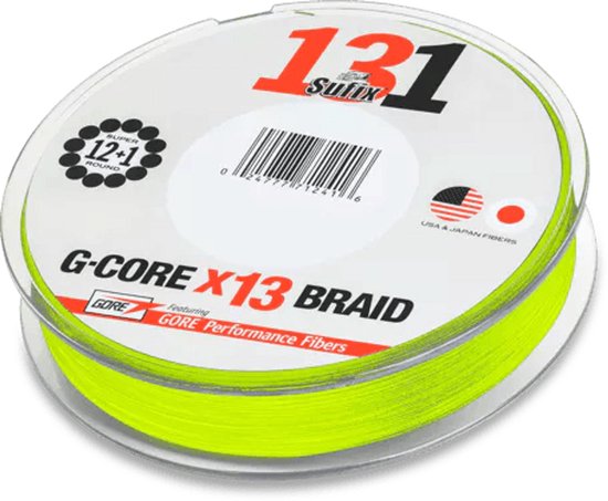 Sufix 91 G-core X9 Braid | 150m 0.104mm Neon Chratreuse