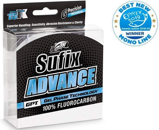 Sufix Advance Fluorocarbon clear - 91 m - 0.235 mm van Sufix