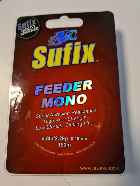 sufix feeder mono 0.16 mm - 150m van Sufix