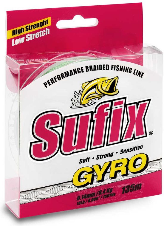 Sufix Gyro Deep Gevlochten Vislijn 1000 M Groen 0.600 mm van Merkloos