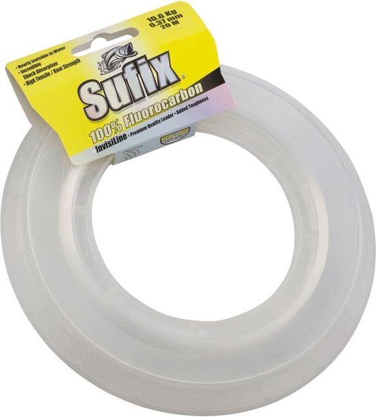 Sufix Invisiline Clear Fluorocarbon | 20m Multicolour 0.47mm van Sufix