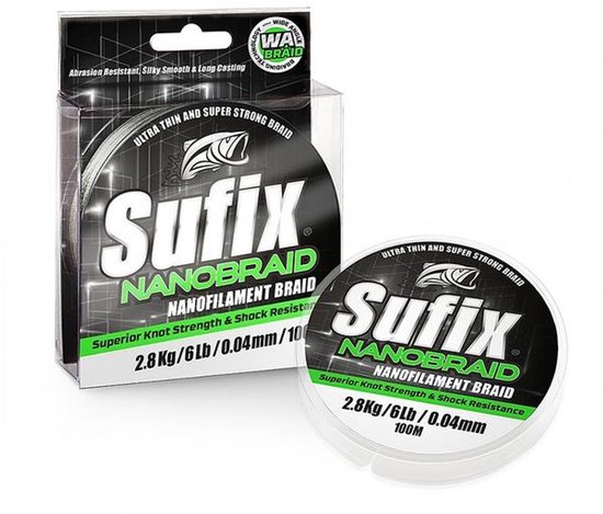 Sufix Nano Braid | 100m 0.06 Mm Wit