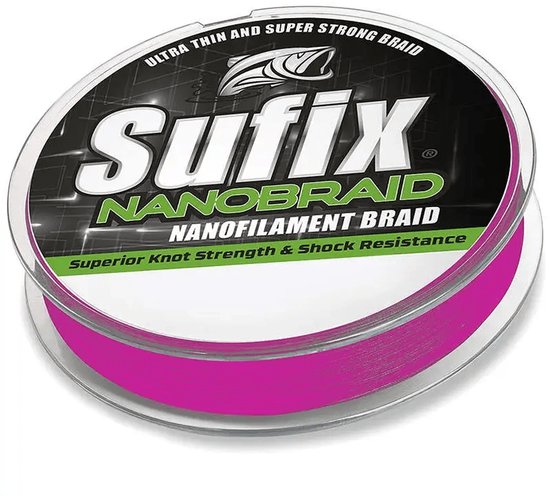 Sufix Nanobraid Hot Pink | 100m 0.04mm Hot Pink