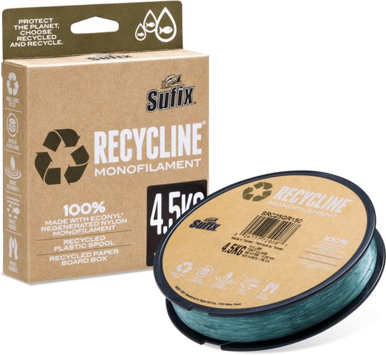 Sufix Recycline Green Monofilament | 300m 0.25mm Groen