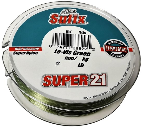 Sufix Super 21 Vis Green Vislijn 0,16mm 150m 2,5kg van Merkloos