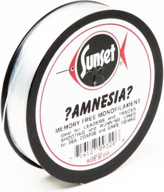Sunset Amnesia vislijn - 100 meter - Wit - 5,6 kg - visdraad van Merkloos