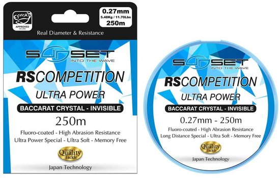 Sunset Rs Competition Ultra Power Sw Monofilament 250 M Transparant 0.270 mm