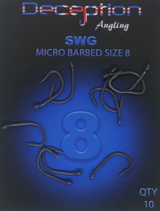 SWG (TWISTER) Micro Barbed Hook - Size 8 van Guru