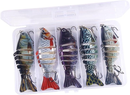 Swimbaits Potlood Lokaas - Vissen Aas - Roofvissen Vangen - Dubbele Haak - 10cm - Multi-kleur