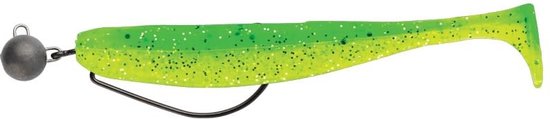 Swimy Cheburashka Rig 10g & Pompei Shad 12.5cm - Kleur : Orange Yellow Belly van Spro