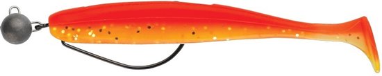 Swimy Cheburashka Rig 7g & Pompei Shad 10cm - Kleur : Orange Yellow Belly van Swimy