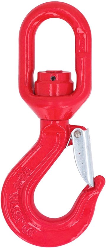 Swivel Hook - 2 Ton Bearing - Heavy Alloy Steel - Swivel Hoist Hook Voor Crane Hoist - Hoogwaardige Hijshaken van Merkloos