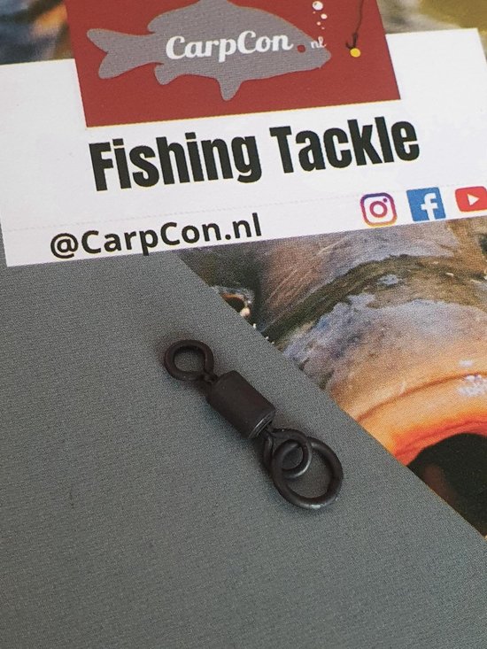 Swivel + Ring Size #11 - 10 stuks - Ringwartel - Ring Swivel (Chod Rig materiaal) - Karper Rigmateriaal- Onderlijnmateriaal - Vissen van PB Products