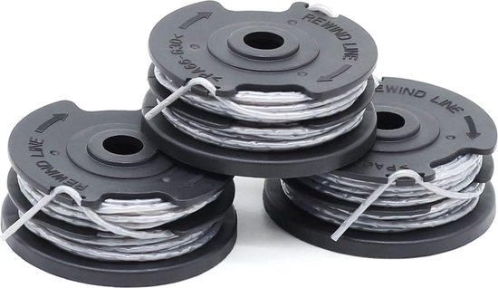 SWNKDG 3 stuks draadspoelen voor Bosch trimmer grastrimmer F016800351 (lengte: 6 m, Ø 1,60 mm) ART 24, 27, 30 en ART 30-36 LI van SWNKDG