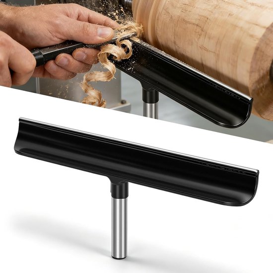 Tafelmolen Tool Support van RVS, 30 cm Lengte, 16 mm Diameter, T-Vormige Houder voor Veilig en Soepel Draaien, Precisie Gereedschap en Hobbygebruik
