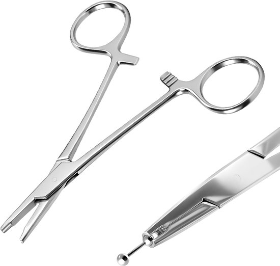 Tang, 3mm Piercingtang, Piercing Kogel Opschroevende Piercingtang, Piercing Gereedschap Voor Openen En Verwisselen, Voor Oor, Lippen, Neus en Wenkbrauwpiercings