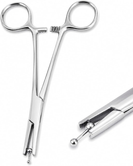 Tang 3mm roestvrij staal, piercing gereedschap klem