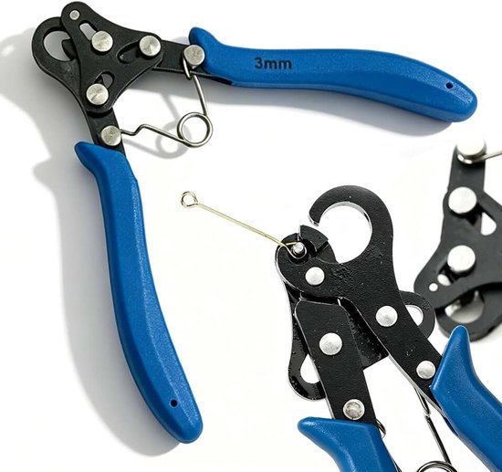 Tang: hoogwaardig koolstofstaal sieraden maken gereedschap, ergonomisch draad buigen, nauwkeurige sieradentang voor kettingen, armbanden en oorbellen, blauw