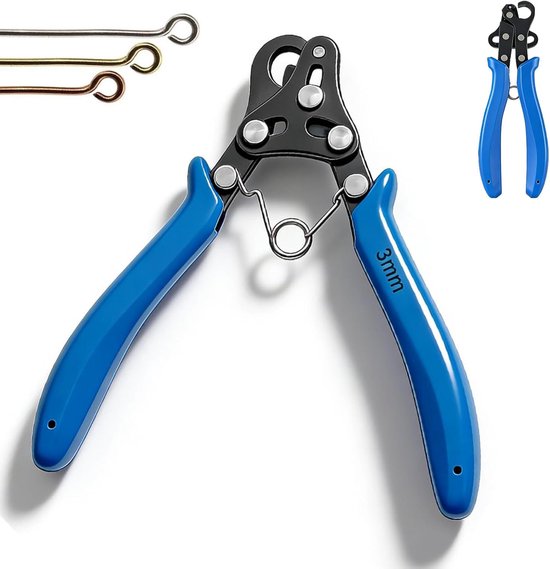 Tang, loopertang voor het maken van sieraden, one-step looper 3 mm, draadroltang voor buigen en wikkelen, ronde tang, multifunctionele sieradentang voor halskettingen, armbanden, oorbellen en