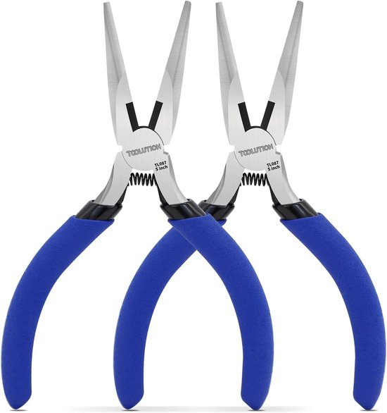 Tang met Draadknipper, Punttangen - Veerkrachtige Precisietang voor Sieraden Maken, DIY, Elektronica Reparatie & Modelbouw | Kleine Buigtang voor Fijn Werk, 2 Pack