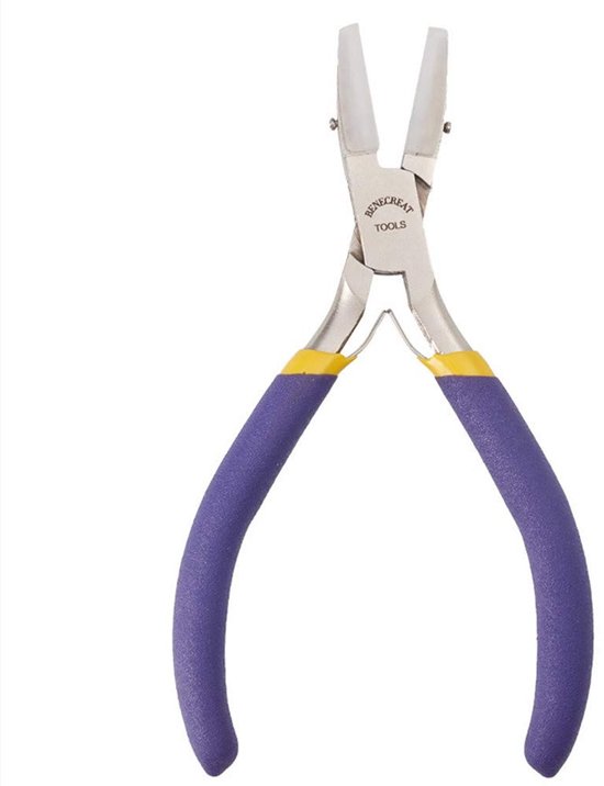 Tang met dubbele nylon kaak, sieradentang met vervangende kaken, gereedschap voor knutselen en sieraden maken (constructie met tandverbinding)