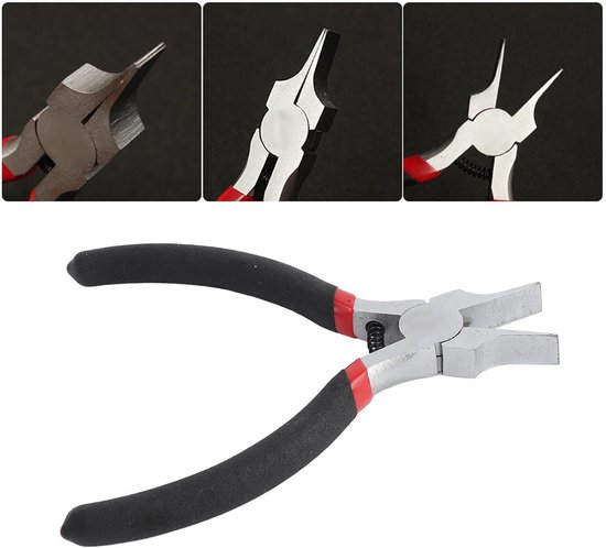 Tang, Multifunctionele Ni-ijzerlegering Slanke Dunne Punttang voor Het Maken van Sieraden, Precisiehandwerk en Elektronica, Antislip Ergonomische Handgreep, 1 Mm