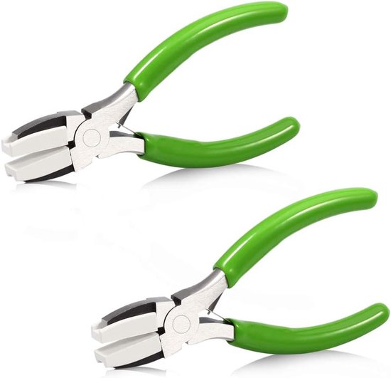 Tang Nylon Kaak Tang 2 Stks Set Draad Wrapping Tool Sieraden Maken Tool Mini Straightentener Draad Buigen Jig
